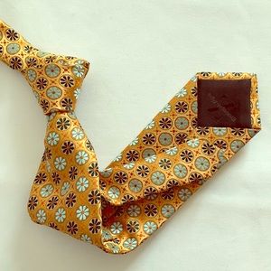Ermenegildo Zegna Yellow Gold Green Tie